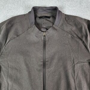 Lululemon Airing Easy Bomber Jacket Men's XL  Graphite Gray Full Zip Athleisure